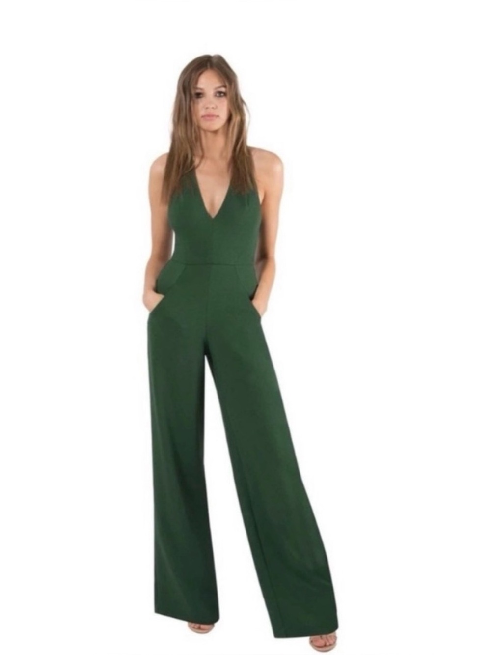 Black Halo Green Jumpsuit!
